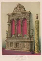 Un buffet en noyer sculpté par Barbetti et Fils, Florence