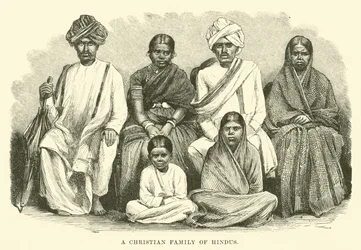 Une famille chrétienne de hindous