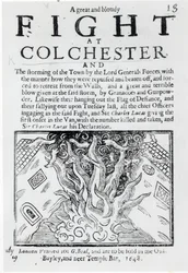 Un grand et sanglant combat à Colchester, imprimé en 1648