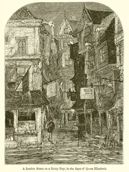 Une Rue de Londres un Jour de Pluie, à l
