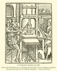 Une presse à imprimer de 1498
