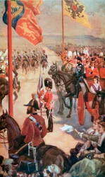 Une revue à Aldershot, mai 1874