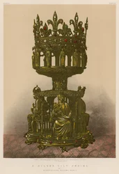 Reliquaire en argent doré