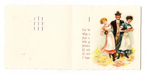 Carte de vœux victorienne d