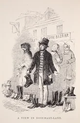 Vue de Rosemary-Lane, illustration de London Labour and London Poor par Henry Mayhew, pub. 1862