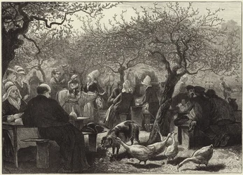Un jour de fête en Normandie après la récolte des pommes