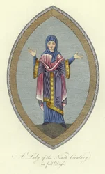 Une dame du IXe siècle en grande tenue