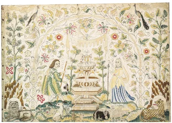Une image en broderie, début à mi-17e siècle