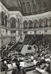 Une séance nocturne à la Chambre des députés italienne, tirée de 