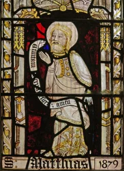 Une fenêtre nord représentant Saint Matthias