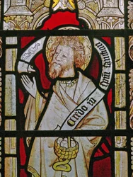 Une fenêtre sud représentant Saint Philippe