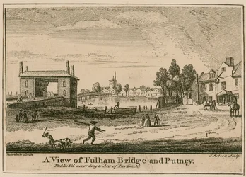 Vue du pont de Fulham et de Putney