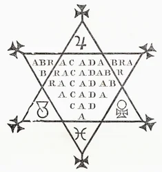 Abracadabra, tiré de « The Ingoldsby Legends or Mirth and Marvels » de Thomas Ingoldsby, publié en 1865