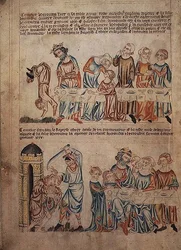 Salomé dansant devant Hérode et la mort de Jean-Baptiste, du 