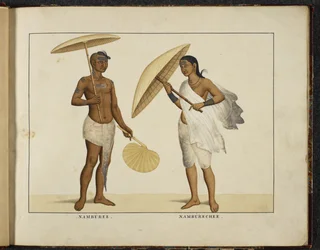 Deux Brahmanes du Kerala, vers 1828