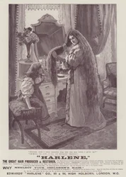 Publicité, Harlene (gravure)