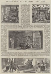 Publicité, meubles de Messers Howard et Sons (gravure)