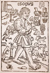Ésope, frontispice des Fables d