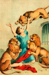 Agapetus jeté aux bêtes sauvages