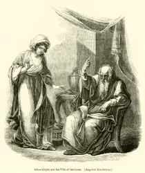 Ahijah et la femme de Jéroboam, Angelica Kaufmann