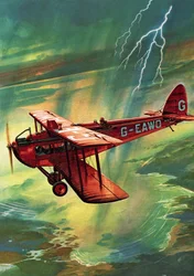 Avion frappé par la foudre