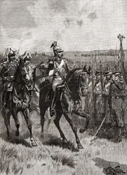 Alexandre II de Russie passant en revue son armée à Sébastopol pendant la guerre de Crimée