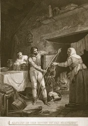 Alfred dans la maison du vacher, illustration de L