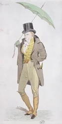 Un dandy anglais, vers 1802