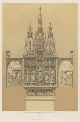 Triptyque en ivoire sculpté