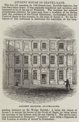 Maison ancienne à Gravel-Lane (gravure)