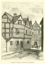 Rue ancienne, Nantwich, Cheshire