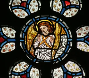 Ange jouant de la flûte