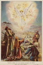 Ange annonçant aux bergers la naissance de Jésus-Christ