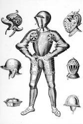Armures et casques du 15ème siècle