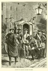 Arrestation de Charles Édouard à Paris