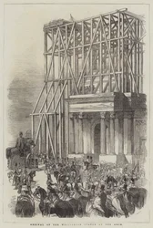 Arrivée de la Statue de Wellington à l