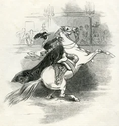 Astleys Amphitheatre, Londres, scène dans le cirque