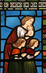 Assistants du Christ bénissant les enfants