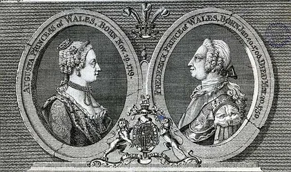 Augusta, Princesse de Galles et Frederick Louis, Prince de Galles, mémorial du Gentleman