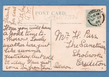Dos de Jeu, carte postale représentant un match de football