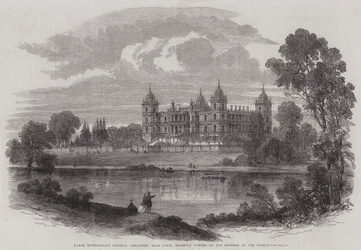 Château du Baron Rothschild, Ferrières, près de Paris, récemment visité par l