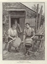 Fabricants de paniers au travail