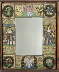 Miroir en perles, c. 1672-79