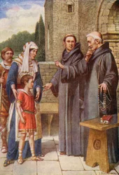 Bède emmené au monastère