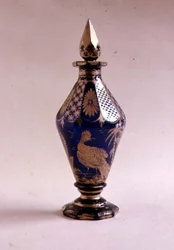 Bouteille à cruet biconique avec bouchon en spirale, 1765-70