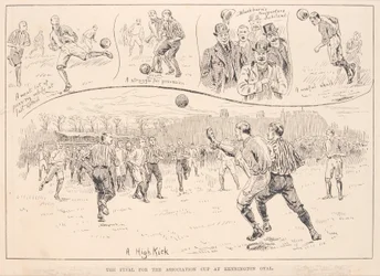 Blackburn Rovers contre Nottingham County, de The Illustrated Sporting and Dramatic News, 23 mars 1891