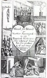 «Sang pour sang, ou meurtre vengé dans 35 histoires tragiques, dont certaines ont été le produit de notre époque», 1661