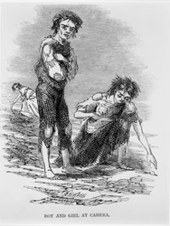 Garçon et fille à Cahera