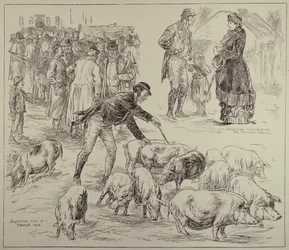 Boycott en Irlande, de The Illustrated London News, 4 octobre 1886