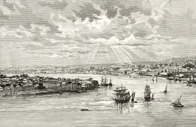 Port de Brisbane, Australie, c.1880, de 